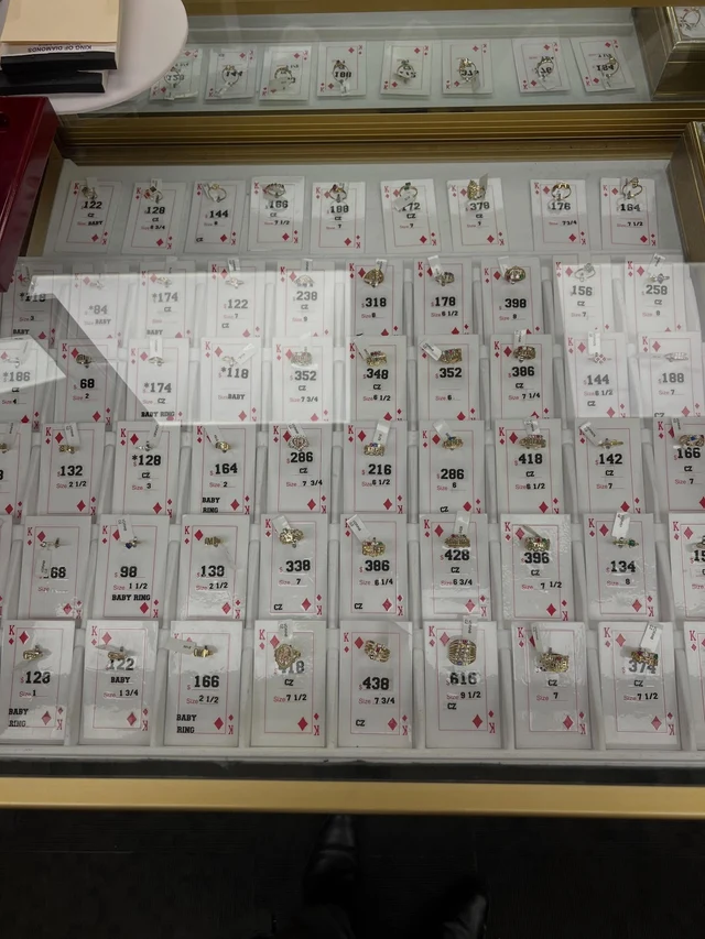 Gold and diamond rings