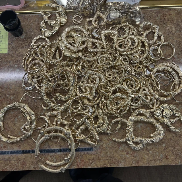 Gold hoop earring collection