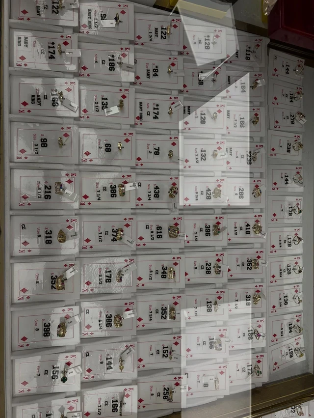 Gold ring collection